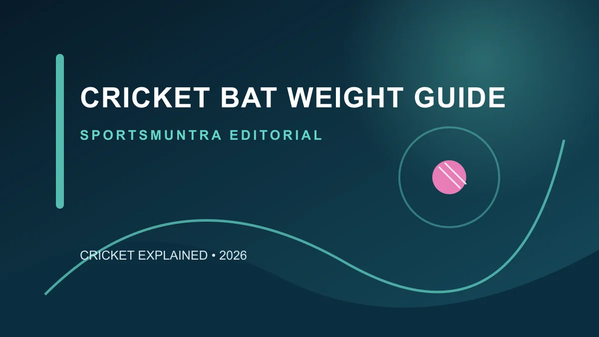 Cricket bat on scales beside a weight and pickup chart
