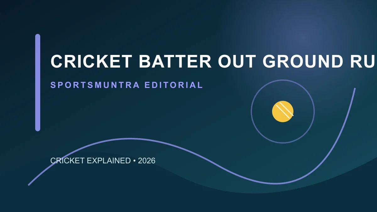 Original editorial illustration for Cricket Batter Out of Ground Rules: when the wicket can be broken