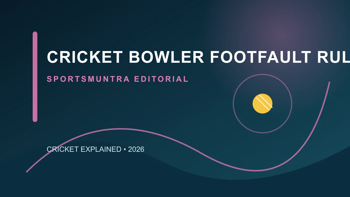 Original editorial illustration for Cricket Bowler Foot-Fault Rules: front and back foot