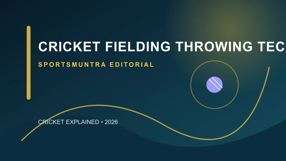 Original editorial illustration for Cricket Fielding Throwing Technique: accuracy before power