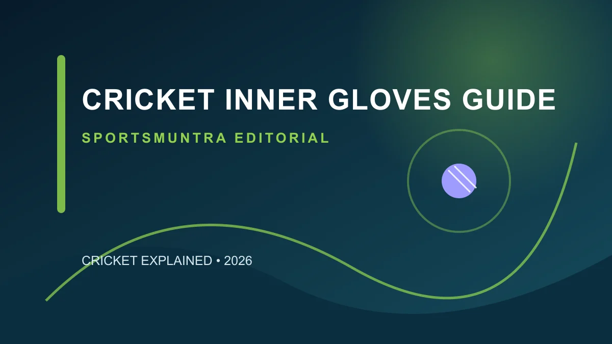 Original editorial illustration for Cricket Inner Gloves Guide: comfort, sweat and fit
