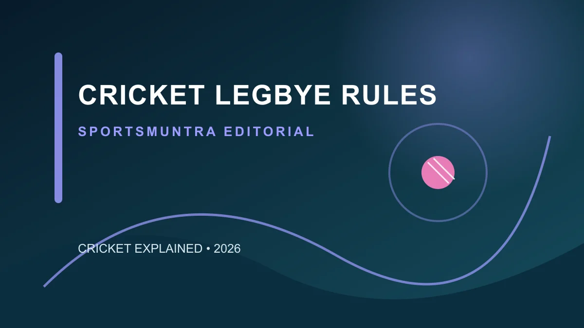 Original editorial illustration for Cricket Leg-Bye Rules: when runs count