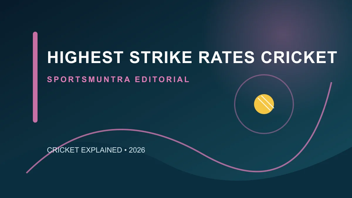 Cricket batter and scorecard showing runs per 100 balls