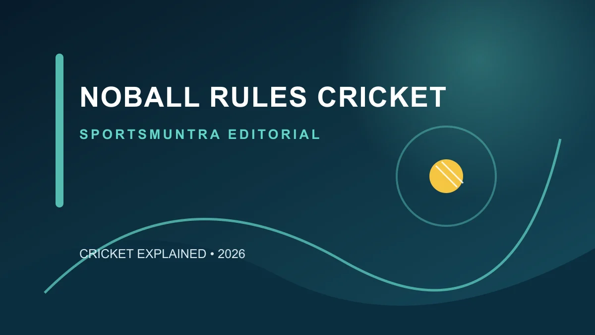 Cricket umpire signalling a no-ball beside the pitch