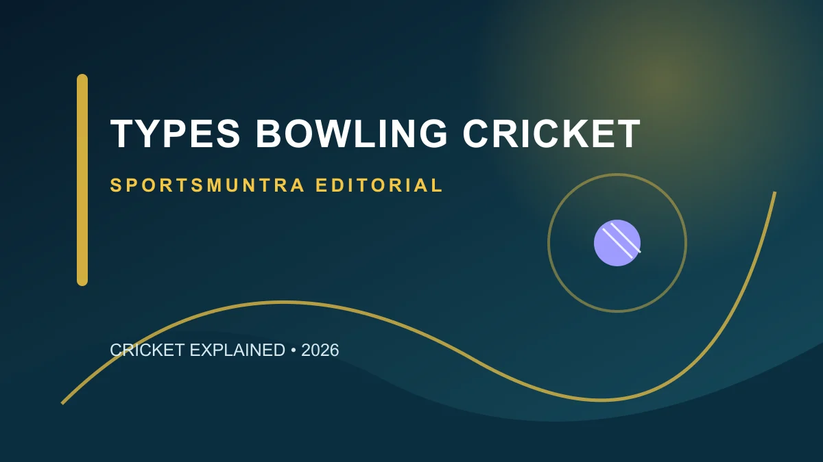 Cricket bowler gripping a red ball with pace and spin labels